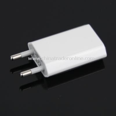 EU AC to USB Power Charger Adapter Plug for iPod iPhone