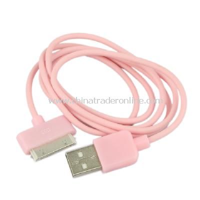 New USB Data Charger Cable Cord for Apple iPhone iPod iTouch Pink from China