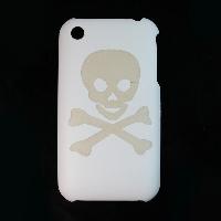 Skull Style White Hard Plastic Case Cover for Apple iPhone 3G from China