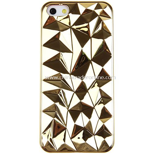 Unique 3D Triangle Diamond Plastic Cover Case for iPhone 5 from China