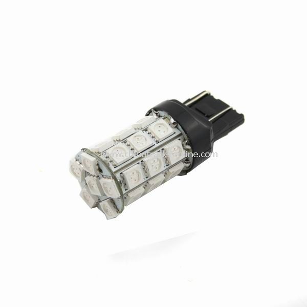 7443 7440 T20 27 LED 5050 SMD Tail Brake Light Bulb Red from China