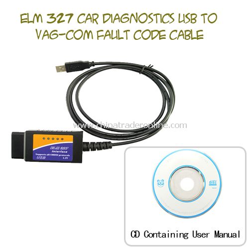ELM 327 Car Diagnostics USB to VAG-COM Fault Code Cable from China