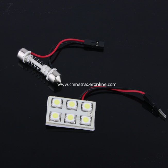 Replacement Car Roof 6 SMD LEDs 5050 Light Lamp Bulb White from China