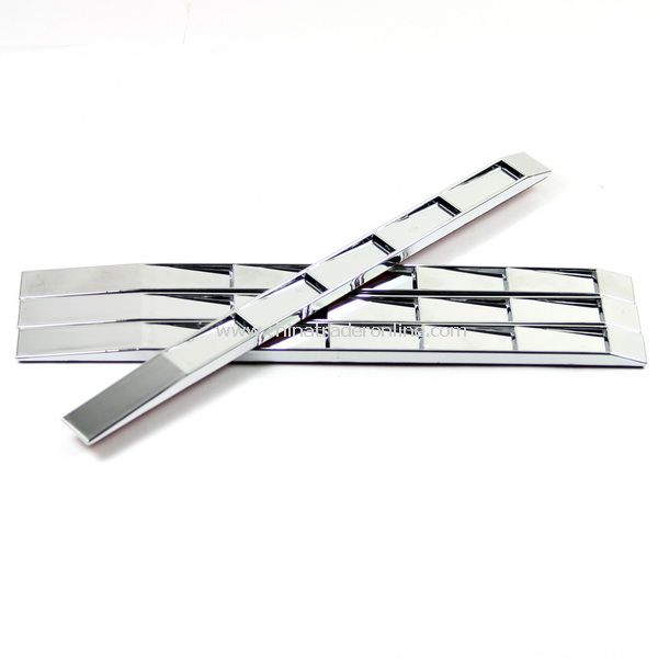 4 X Silver Car Decorative Sticker with Double-Side Tape from China