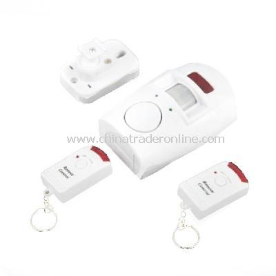 Home Motion Sensor 105dB Alarm with 2 Remote Control from China