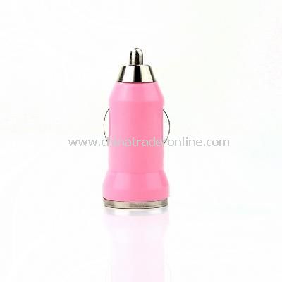 Mini Car Charger Adaptor for iPhone 3G 3GS 4G Pink