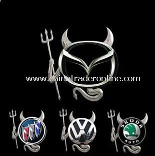 New 3D Devil Style Demon Sticker Car Emblem Logo Paper