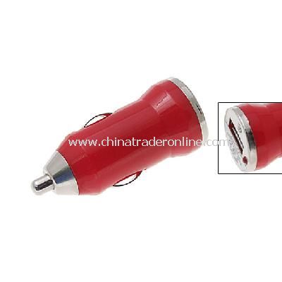 Red USB Port Cigarette Lighter Car Charger Adapter New