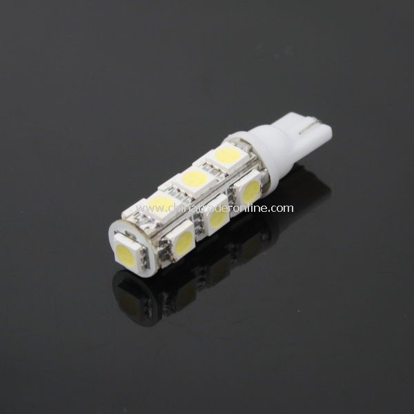 T10 5050 Bulb Wedge Car 13-LED SMD White Light New from China