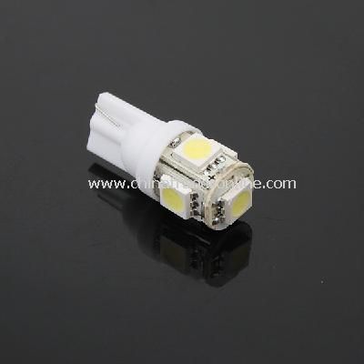 T10 5050 Bulb Wedge Car 5-LED SMD White Light New