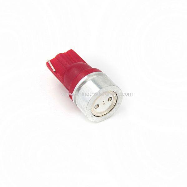 T10 12V 1W 40.5 Lumens Red Light LED Bulb for Car Vehicle Headlamp Rear Lamp Turn Signal from China