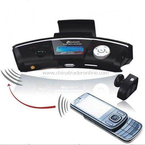 12V FM MODULATOR WIRELESS CAR MP3 PLAYER BLUETOOTH HANDS-FREE CALLS from China