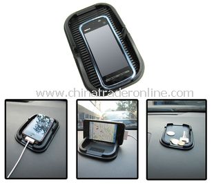 Car Anti Slip Mat for GPS cellphone iphone 4 and iphone 4s mobile phone with black color from China