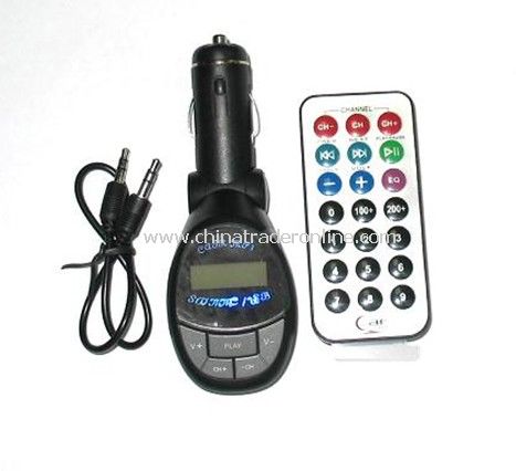 CAR MP3 WMA PLAYER FM TRANSMITTER USB PEN DRIVE/SD/MMC SLOT from China