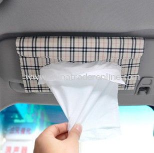 Car Multifunction Tissue Box Cover Holder with Hanging Rope