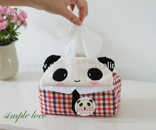 Cartoon Rectangular Car Tissue Box