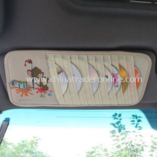 Stylish Car Decorations Sunshade Square CD Cases