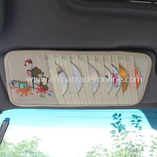 Stylish Car Decorations Sunshade Square CD Cases from China