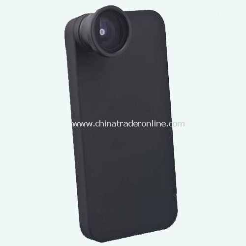 180° Wide Fish Eye Lens + Back Cover for iPhone 4