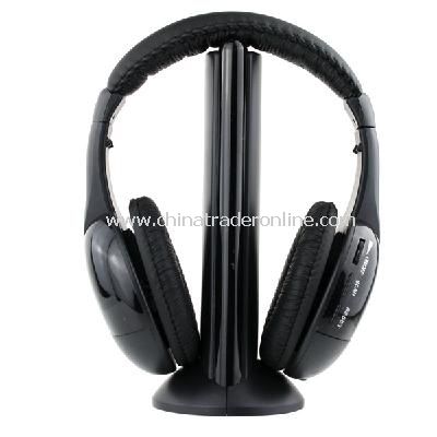 5 in 1 Wireless Headphone Earphone for MP4 PC TV CD MP3 from China