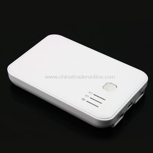 5000mAh External Battery Charger Power Bank 2 Dual USB 2A for iPad/iPhone 4 from China