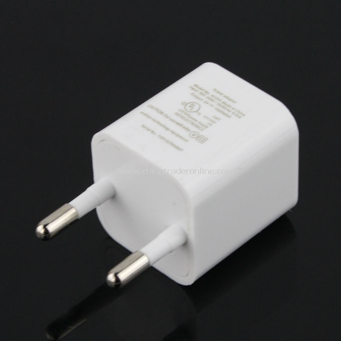 EU AC to USB Power Charger Adapter Plug for iPod iPhone White from China