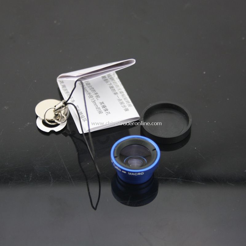 Mini magnifying glass iphone 4/4S wide-angle macro lens Blue from China