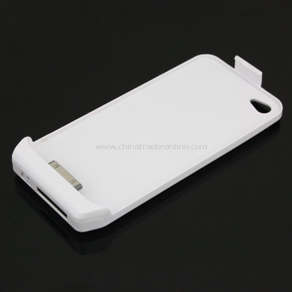 White the iphone 4/4S 1800nAh back cover charge and the charger LED indicator from China