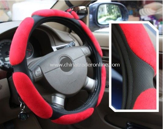 Suede 3D Steering Wheel Cover from China