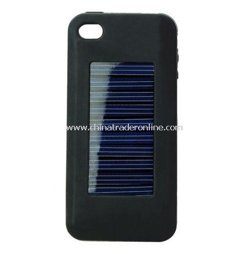 1500mAh Silicone Case Solar Battery Back Case Cover Charger for iPhone 4 4S