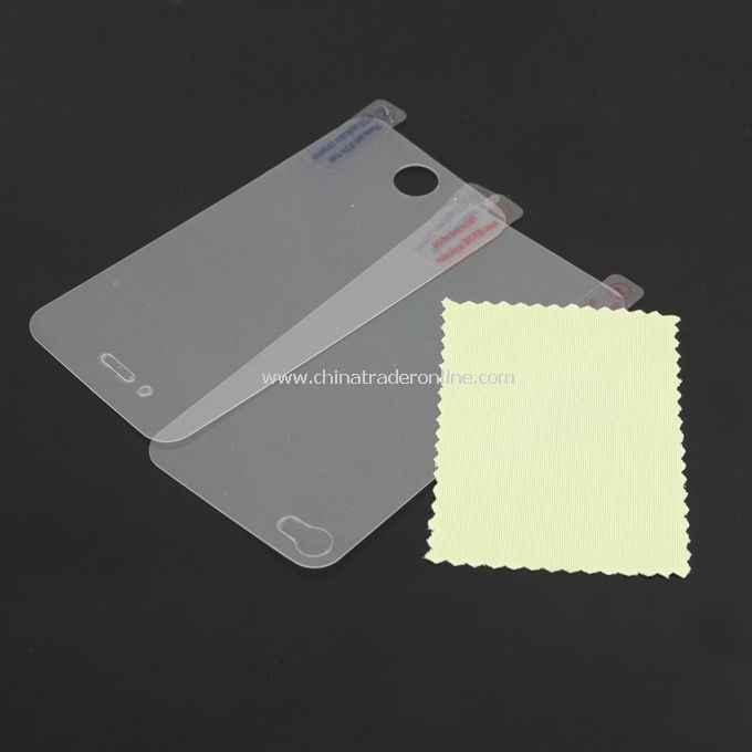 Screen Protector Guard Film for iPhone 4G w/ Cleaning Cloth from China