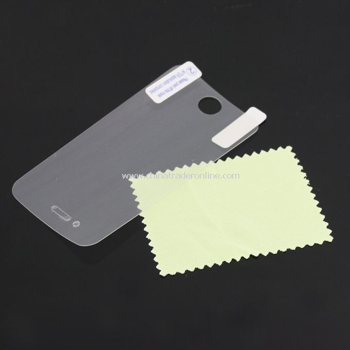 Screen Protector Guard Film for iPhone 4G w/ Cleaning Cloth from China