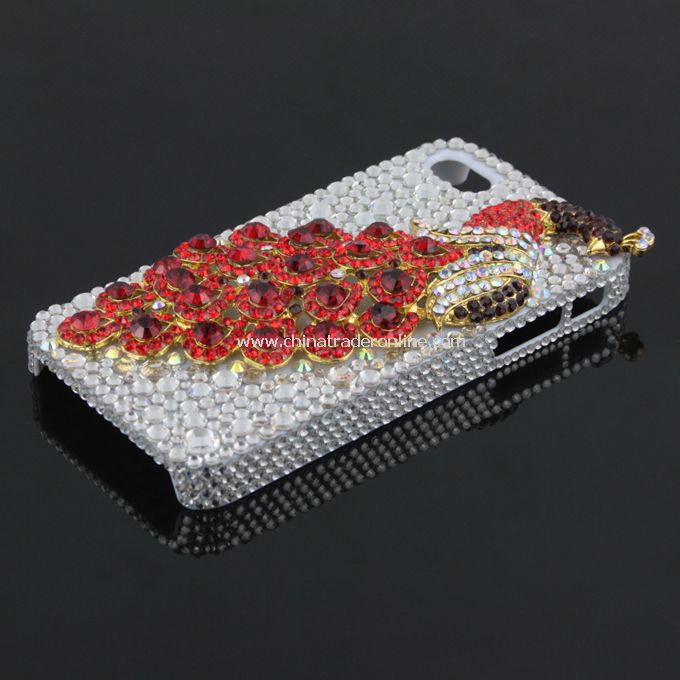 3D Phoenix Rhinestone Case Cover Protector for Apple iPhone 4G 4S New