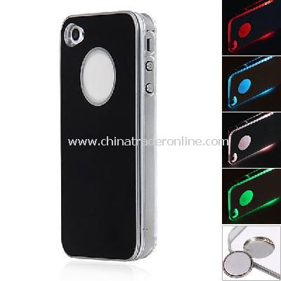 Flasher LED Color Changed Protector Case for iPhone 4/4S (Flash While Calling or Called)