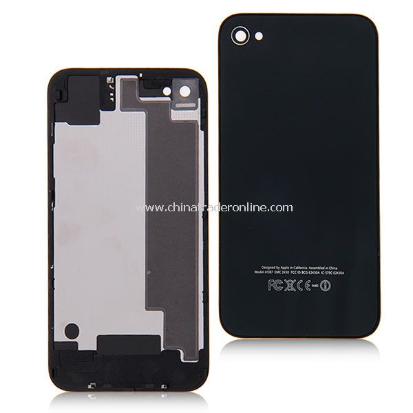 Metal Battery Replacement Back Cover Housing for iPhone 4S - White from China