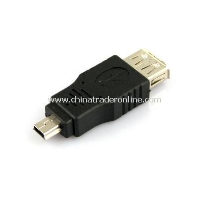 Standard USB 2.0 Female to Mini 5 Pin Male Adapter Converter from China