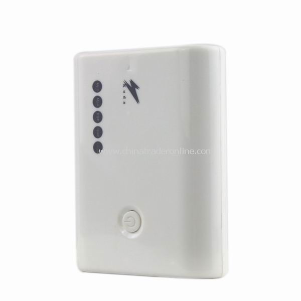 USB 5000MAH Mobile Power Portable Charger White for MP3 MP4 PSP iPad from China