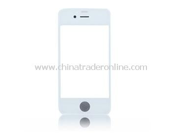 White Front Screen Glass Lens for Apple iPhone 4G OS 4