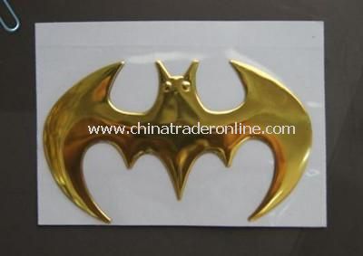 3D bat metal car stickers from China