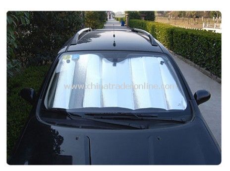 Foldable Metallic Auto Car Sun Visor Reflective Shade Windshield Window Cover from China