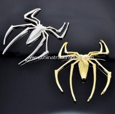 3D spider metal car stickers from China