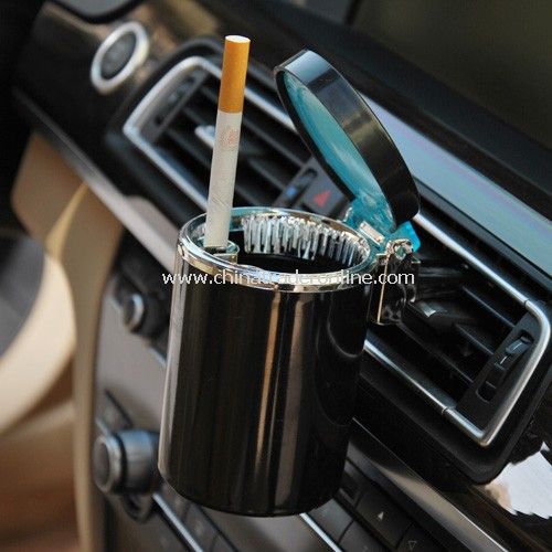 The high-end LED blue car ashtray from China