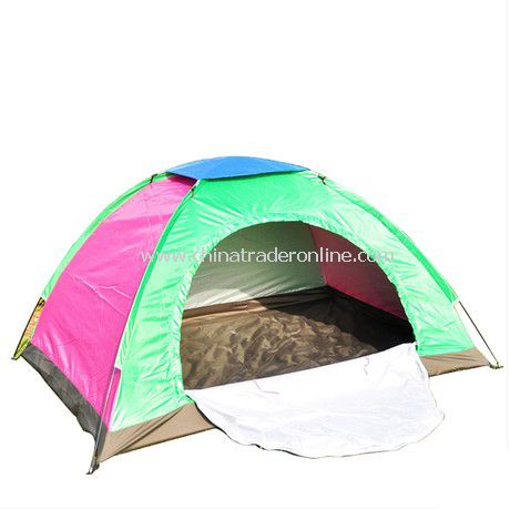 2 person single layer outdoor camping tent Assorted color