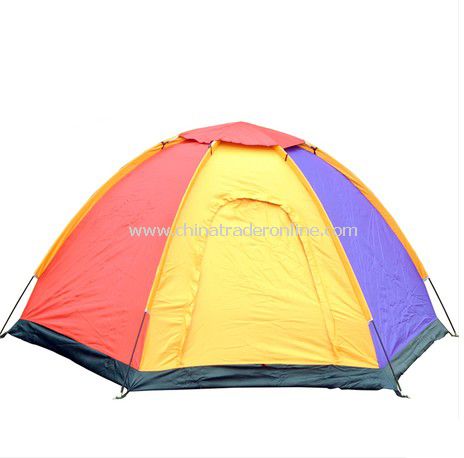 2 person Single layer outdoor camping tent assorted color from China