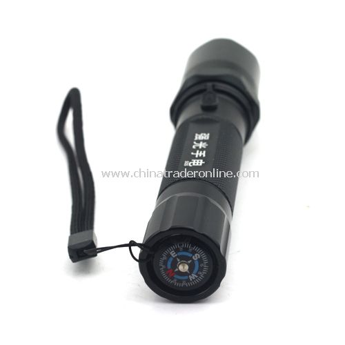 250 lumens 3 Modes 5W CREE Q5 Police LED Flashlight Torch+18650 Battery+Charger from China