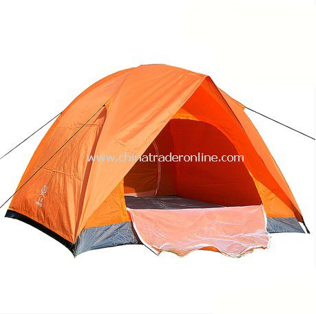 3-4 person Double layer double door outdoor camping tent from China