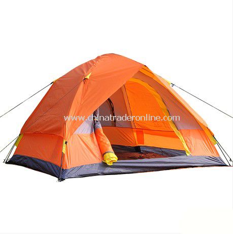 3-4 person Double layer outdoor camping tent from China