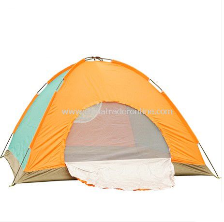 5 person Single layer outdoor camping tent assorted color from China