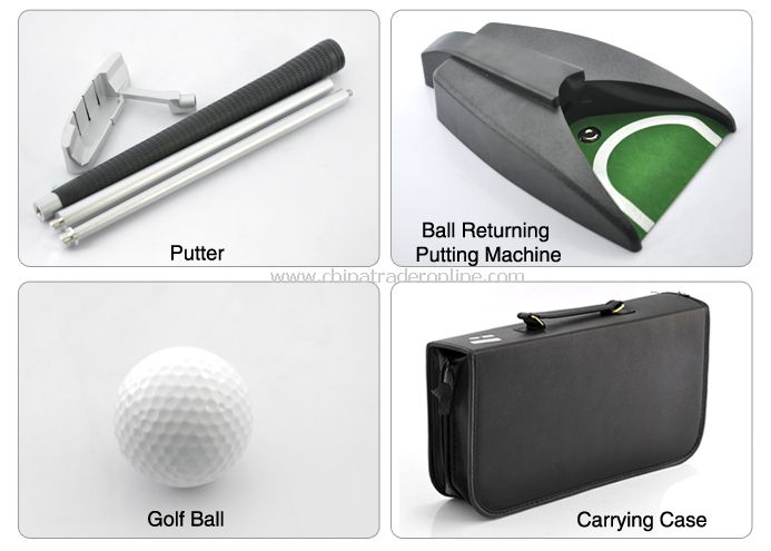 Indoor Golf Set - Ball Return System, Zinc Alloy Putter from China