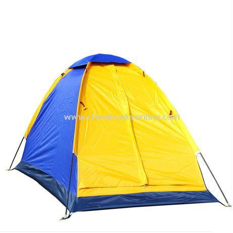 single outdoor camping tent with skylight